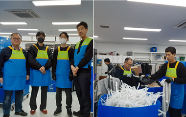 장애인 자립지원 비영리단체, 매장지원 봉사 사진